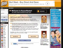 Tablet Screenshot of buzzerbeater.com